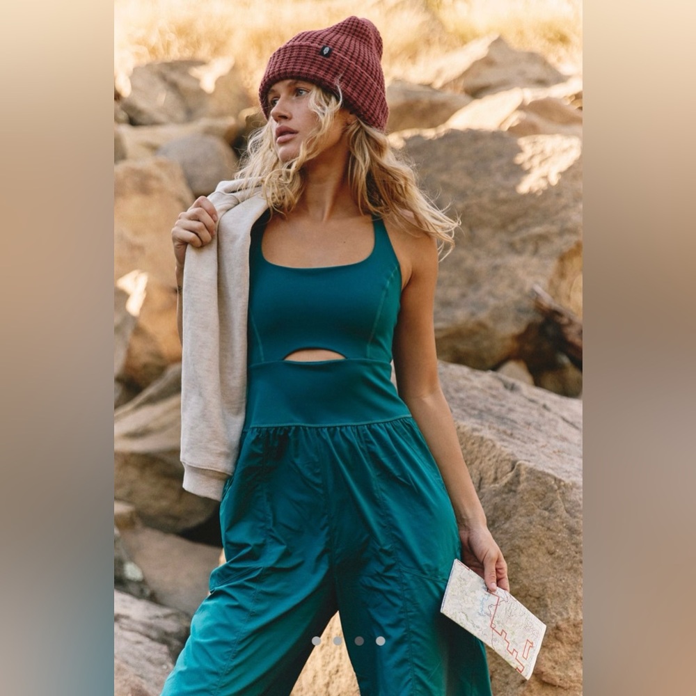 NWT Free People Righteous Onesie- Spruced Up Color - Picture 3 of 14